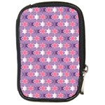 Abstract Pattern Geometry Gradient Compact Camera Leather Case Front