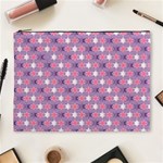 Abstract Pattern Geometry Gradient Cosmetic Bag (XL) Front