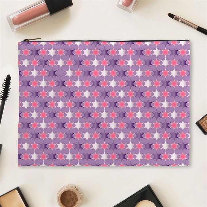 Abstract Pattern Geometry Gradient Cosmetic Bag (XL)