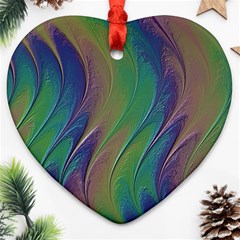 Texture Abstract Background Heart Ornament (two Sides) by Vaneshart