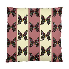 Butterflies Pink Old Old Texture Standard Cushion Case (one Side) by Vaneshart