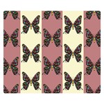 Butterflies Pink Old Old Texture Double Sided Flano Blanket (Small)  50 x40  Blanket Back