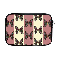 Butterflies Pink Old Old Texture Apple Macbook Pro 17  Zipper Case by Vaneshart