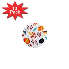 Pattern Pumpkins Autumn 1  Mini Magnet (10 pack) 