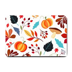 Pattern Pumpkins Autumn Small Doormat  by Vaneshart