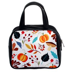 Pattern Pumpkins Autumn Classic Handbag (Two Sides)