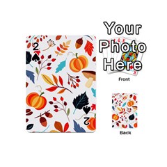 Pattern Pumpkins Autumn Playing Cards 54 Designs (mini) by Vaneshart