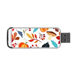 Pattern Pumpkins Autumn Portable Usb Flash (two Sides) by Vaneshart