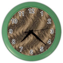 Texture Butterfly Skin Waves Color Wall Clock by Vaneshart