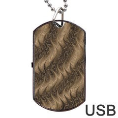 Texture Butterfly Skin Waves Dog Tag Usb Flash (one Side) by Vaneshart