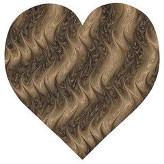 Texture Butterfly Skin Waves Wooden Puzzle Heart