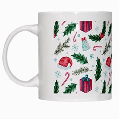 Christmas Background White Mugs