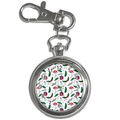 Christmas Background Key Chain Watches by Vaneshart