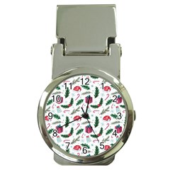 Christmas Background Money Clip Watches