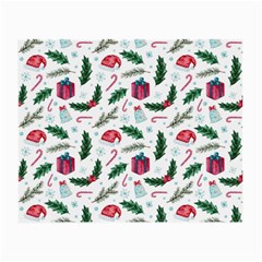 Christmas Background Small Glasses Cloth by Vaneshart