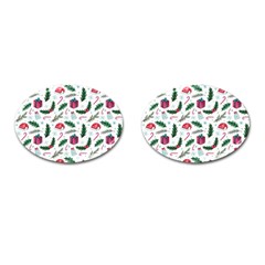 Christmas Background Cufflinks (oval) by Vaneshart