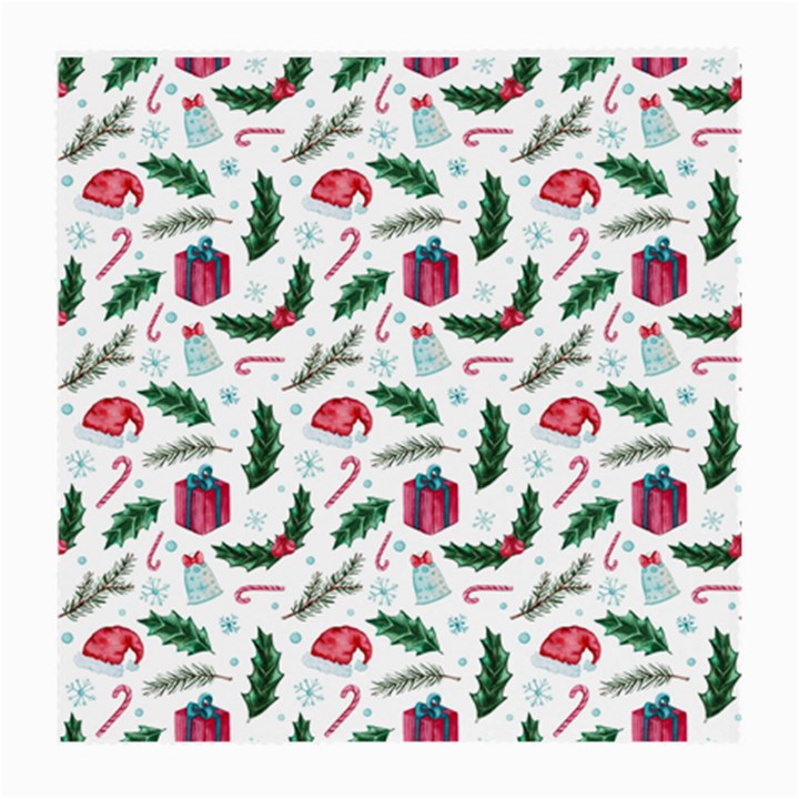 Christmas Background Medium Glasses Cloth