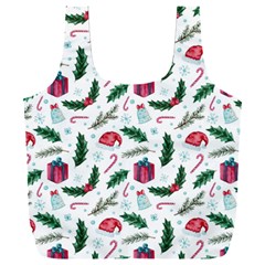 Christmas Background Full Print Recycle Bag (xxl)