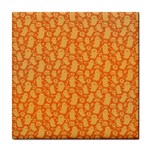 Halloween Background Tile Coaster Front