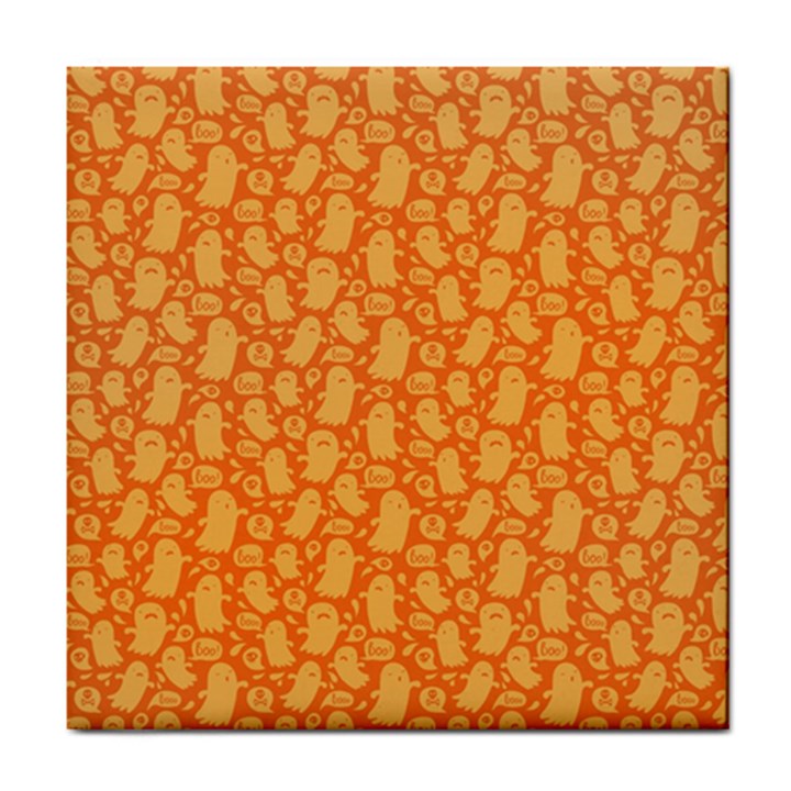 Halloween Background Tile Coaster