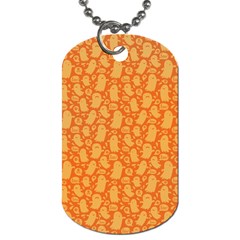 Halloween Background Dog Tag (two Sides) by Vaneshart