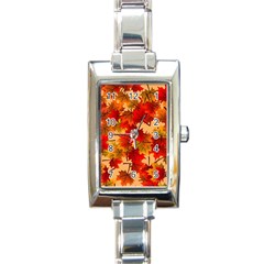 Wallpaper Background Autumn Fall Rectangle Italian Charm Watch by Vaneshart