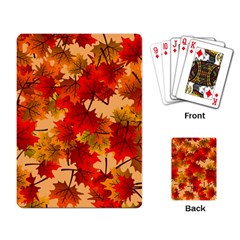 Wallpaper Background Autumn Fall Playing Cards Single Design (rectangle)