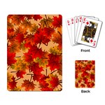 Wallpaper Background Autumn Fall Playing Cards Single Design (Rectangle) Back