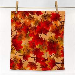 Wallpaper Background Autumn Fall Face Towel by Vaneshart