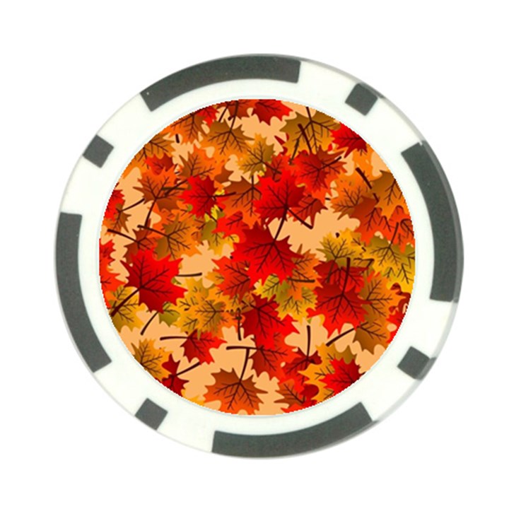 Wallpaper Background Autumn Fall Poker Chip Card Guard (10 pack)