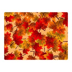 Wallpaper Background Autumn Fall Double Sided Flano Blanket (mini)  by Vaneshart