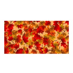 Wallpaper Background Autumn Fall Satin Wrap by Vaneshart