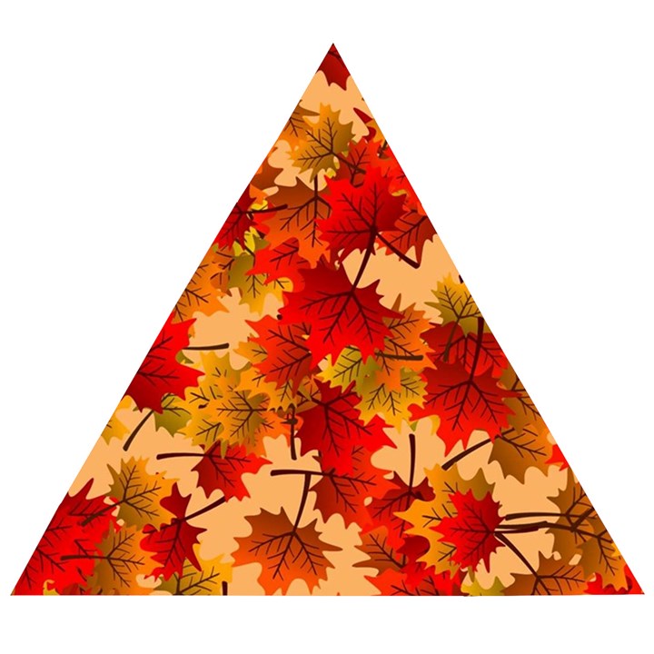 Wallpaper Background Autumn Fall Wooden Puzzle Triangle