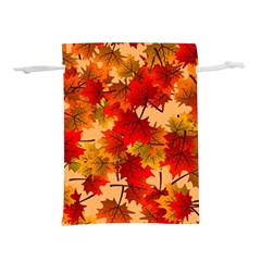 Wallpaper Background Autumn Fall Lightweight Drawstring Pouch (l)