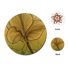 Leaves Design Pattern Nature Playing Cards Single Design (round) by Vaneshart