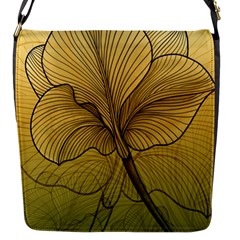 Leaves Design Pattern Nature Flap Closure Messenger Bag (s) by Vaneshart