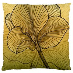 Leaves Design Pattern Nature Standard Flano Cushion Case (one Side) by Vaneshart