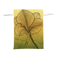 Leaves Design Pattern Nature Lightweight Drawstring Pouch (l)