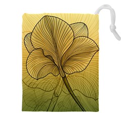 Leaves Design Pattern Nature Drawstring Pouch (4xl)