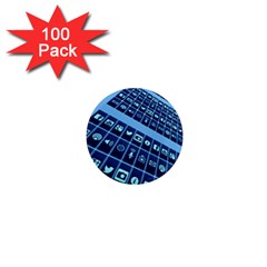 Apps Social Media Networks Internet 1  Mini Magnets (100 Pack)  by Vaneshart