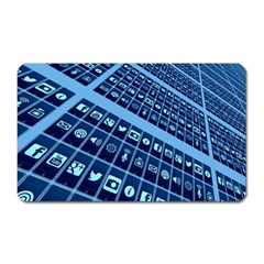 Apps Social Media Networks Internet Magnet (rectangular) by Vaneshart