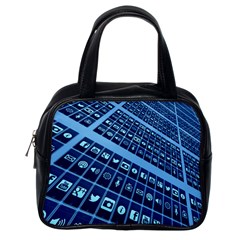 Apps Social Media Networks Internet Classic Handbag (one Side) by Vaneshart