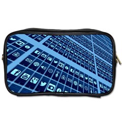 Apps Social Media Networks Internet Toiletries Bag (one Side) by Vaneshart