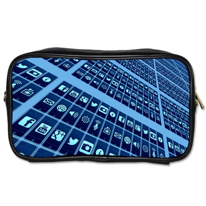 Apps Social Media Networks Internet Toiletries Bag (One Side)