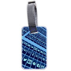 Apps Social Media Networks Internet Luggage Tag (two Sides) by Vaneshart