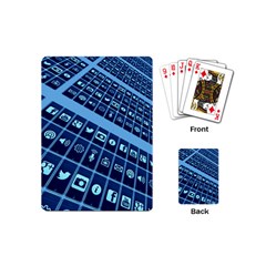 Apps Social Media Networks Internet Playing Cards Single Design (mini) by Vaneshart