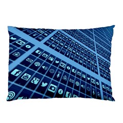 Apps Social Media Networks Internet Pillow Case (two Sides) by Vaneshart