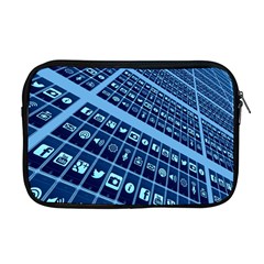 Apps Social Media Networks Internet Apple Macbook Pro 17  Zipper Case by Vaneshart