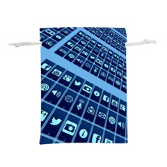 Apps Social Media Networks Internet Lightweight Drawstring Pouch (s)