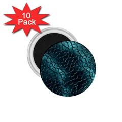 Texture Glass Network Glass Blue 1 75  Magnets (10 Pack)  by Vaneshart